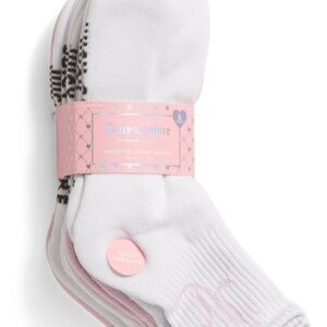 Juicy Couture White and Pink Socks